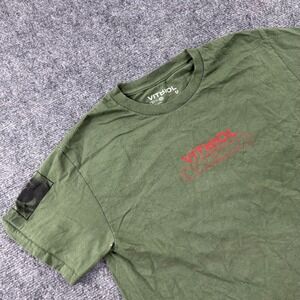 Vitriol Graphic T-Shirt Small Olive Green Deciphering The Past Men's